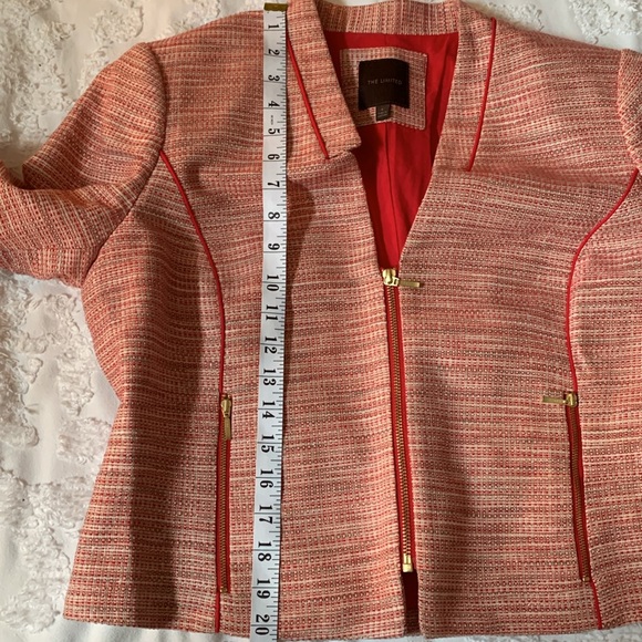 Cropped tweed blazer, Sz L - Picture 13 of 14